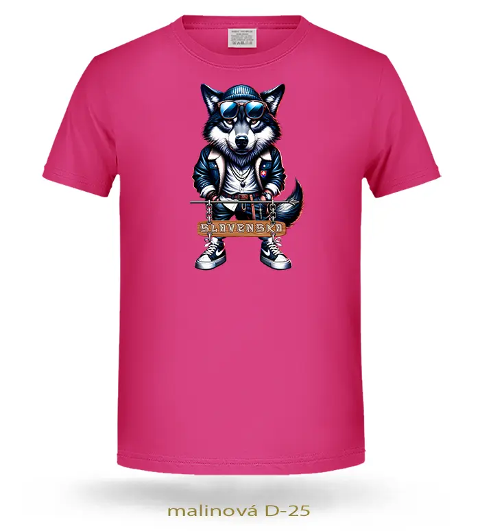 Tričká detské VLK ČAU KÁMO SLOVENSKO